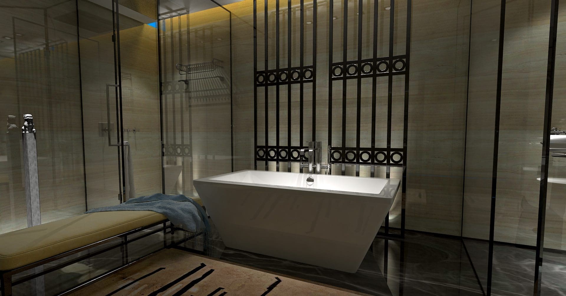 59x31.5 Freestanding Rectangular Bathtub BRF-90 - Image 7